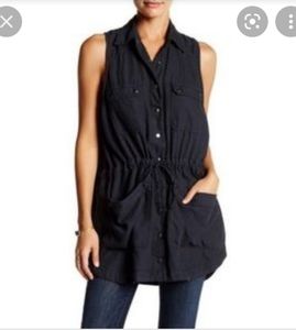 Free People Too Far Sleeveless Tunic Vest